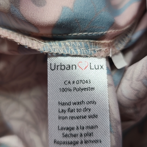 Urban Lux pink floral maxi 3/4 sleeve open boho relaxed fit NWT kimono, O/S - Picture 7 of 7